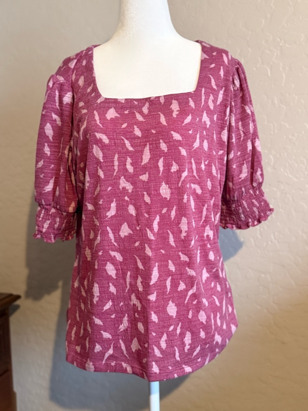 Nine West Magenta Business Casual Top - XL